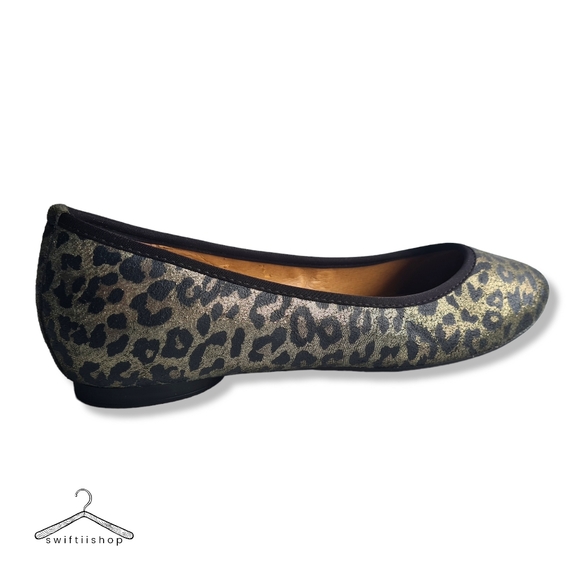 Hush Puppies Size 9 Animal Print Leather Ballet Flats Shoes - Picture 6 of 14